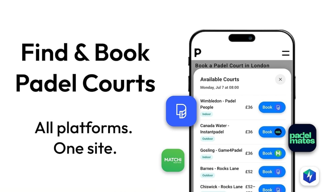 Illustration of padel booking aggregator Playskan.