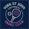 York St John University Padel logo