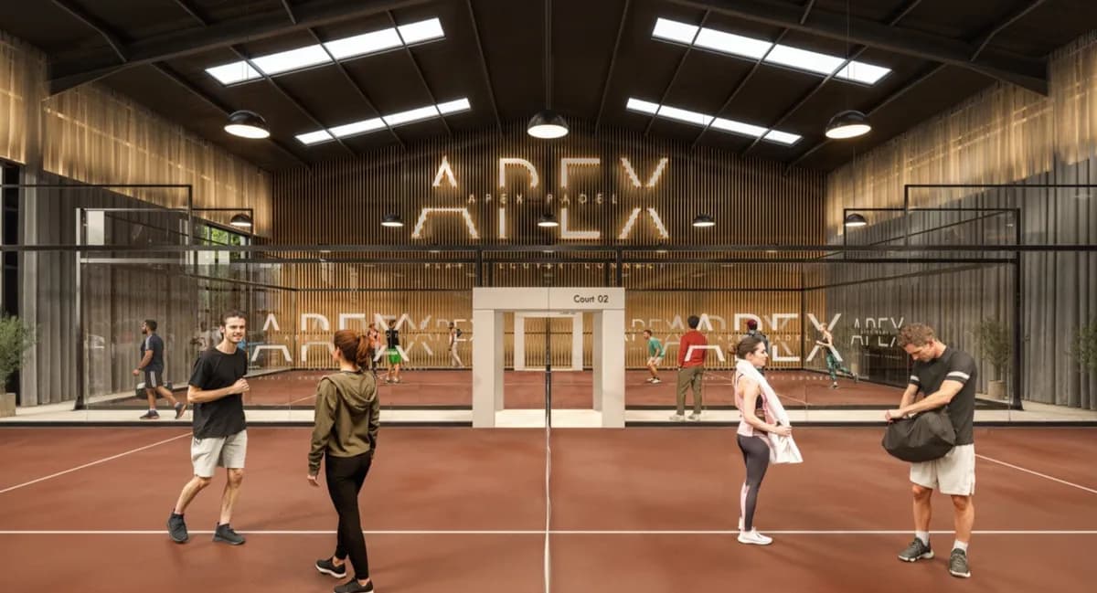 Padel courts at Apex Padel & Wellness Club in Telford – book online