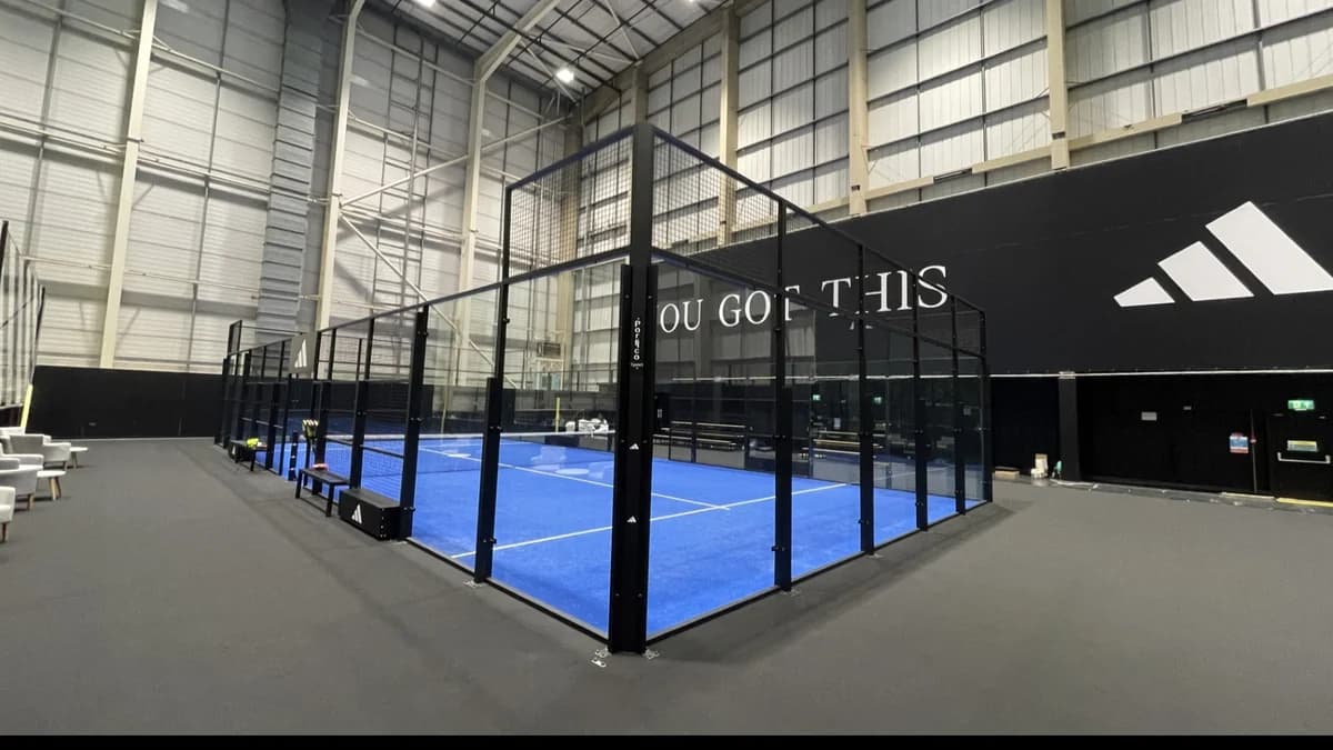 Padel courts at Adidas Fitbox Padel Court in Stockport – book online