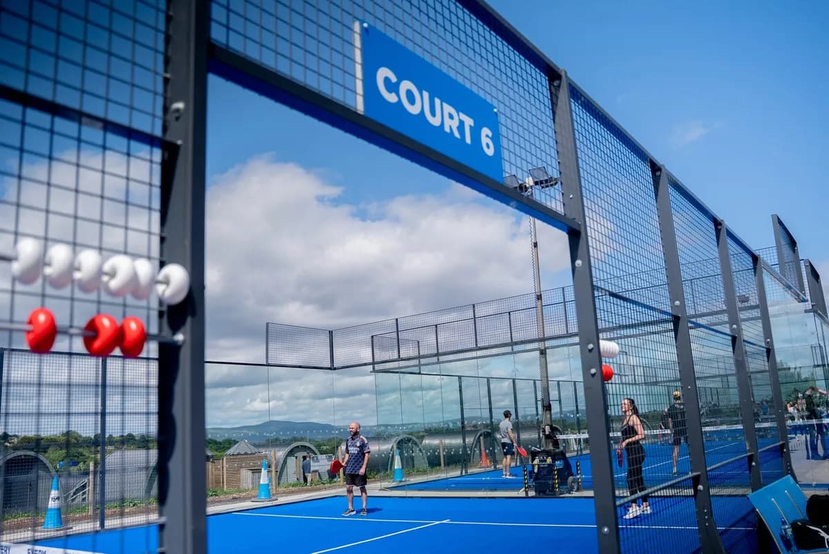 Padel courts at Let's Go Padel Crumlin Road in Belfast – book online