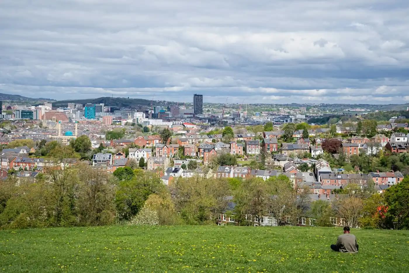 A photo of landscape in Sheffield, UK.